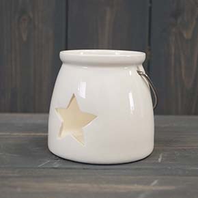 White Porcelain Tealight Holder detail page